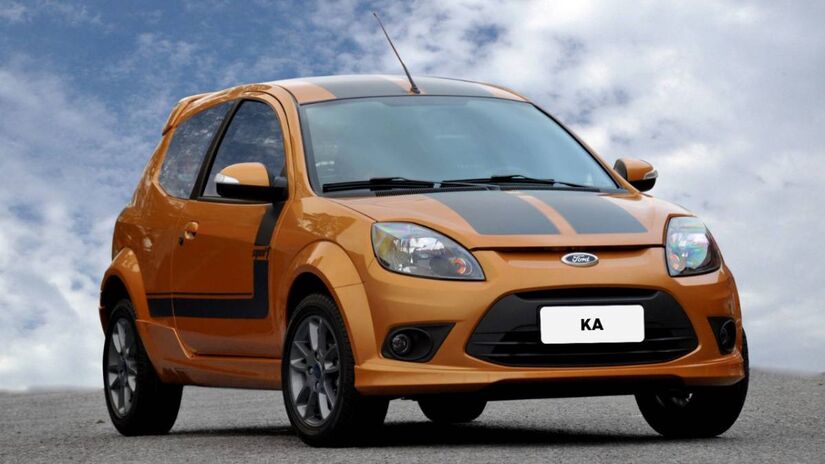 Ford Ka 1.6 Sport era esportivo só no nome, mas não deixava a desejar em desempenho. Foto: Divulgação/Ford