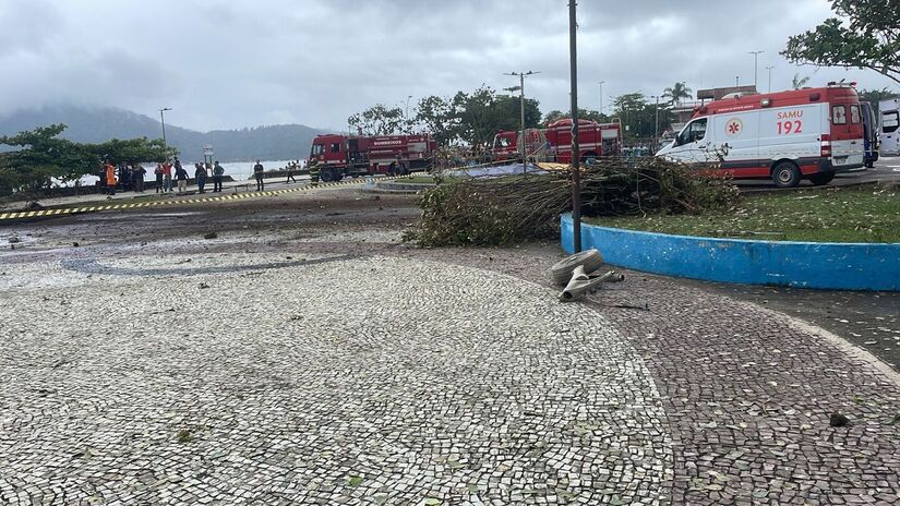 Local do acidente aéreo em Ubatuba. Foto: Marisol Hoffmann