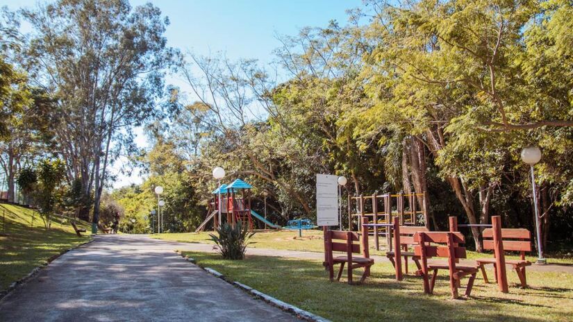 O Parque Egídio Labronici, conhecido como Parque da Cidade, é ideal para momentos tranquilos em meio à natureza. Foto: Divulgação/Prefeitura de Boituva