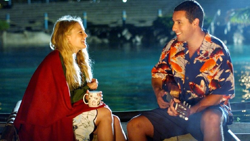 Como Se Fosse a Primeira Vez - 2004. Henry Roth (Adam Sandler) é um veterinário mulherengo e morador do Havaí. Ele define como seu novo alvo a moradora Lucy Whitmore, porém, desta vez, acaba se apaixonando perdidamente - (Reprodução)