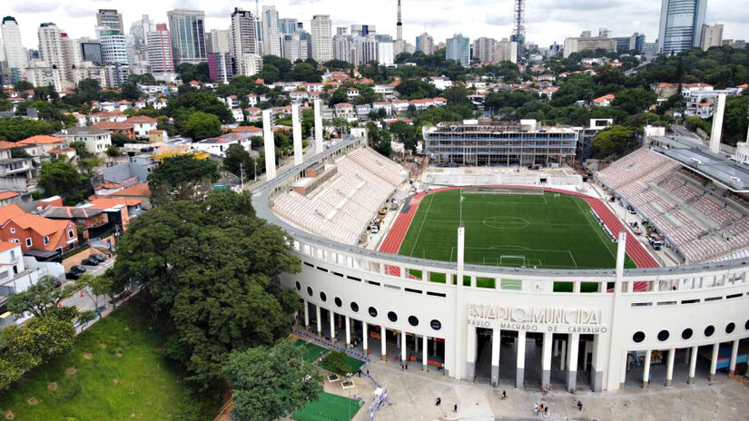 Novo Pacaembu terá capacidade para cerca de 26 mil pessoas. Fotos: Daniel Villaça/Gazeta de S.Paulo 