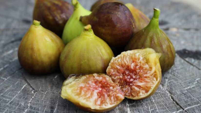 Os figos cultivados no Brasil são do tipo comum. Eles produzem frutos sem polinização, por um processo chamado partenocarpia. (fotos: Freepik)