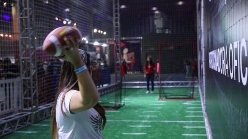 Evento promete trazer uma estação de field goal e recepção e quarterback challenge.