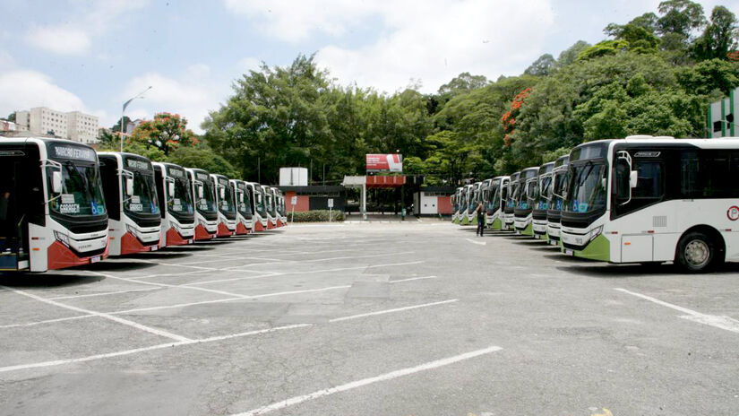 Taboão da Serra conta com 113 coletivos na frota do transporte municipal. 