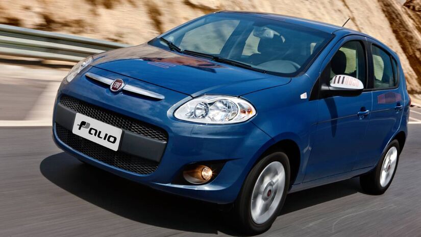 Fiat Palio 1.0 MPI Attractive foi lançado em 2014, com motor flex. Foto: Divulgação/Fiat