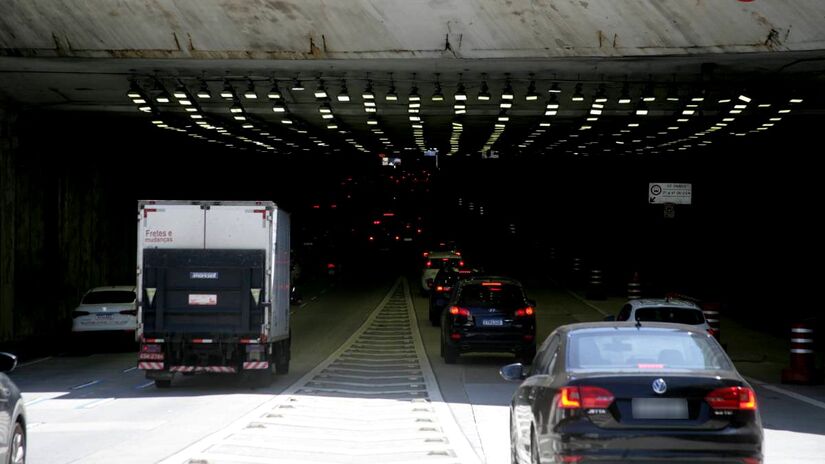 Obras no túnel do Anhangabaú seguem até o fim de abril/Thiago Neme/Gazeta de S. Paulo