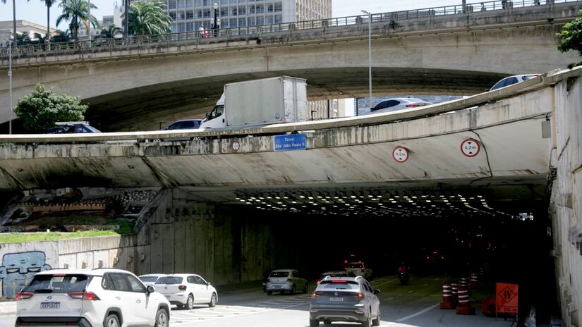 Obras no túnel do Anhangabaú seguem até o fim de abril/Thiago Neme/Gazeta de S. Paulo