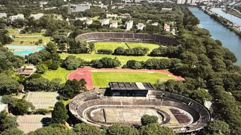 Apesar da mudança de planos, o Estádio Olímpico da USP teve seu auge nas décadas seguintes. Em 1988, foi palco da abertura e da final da Copinha, com a conquista do Nacional-SP em cima do América-SP. Foto: Divulgação/CEPEUSP