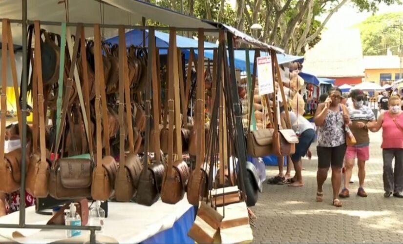 Feira de Artesanato de Embu das Artes/Reprodução/TV Globo