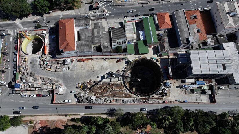 Estação Freguesia do Ó concluiu 60,14% das obras.

/Foto: Divulgação/Linha Uni