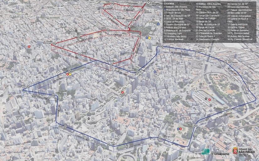 Linhas de VLTs terão 12 quilômetros ao total/Divulgação