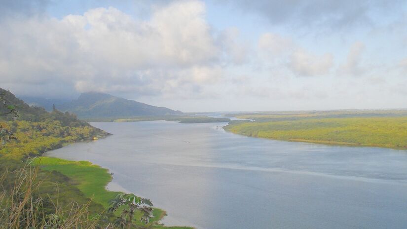 Vista panorâmica em direção à Barra do Icapara, a dezesseis quilômetros do Centro Histórico. Foto: Wikimedia Commons