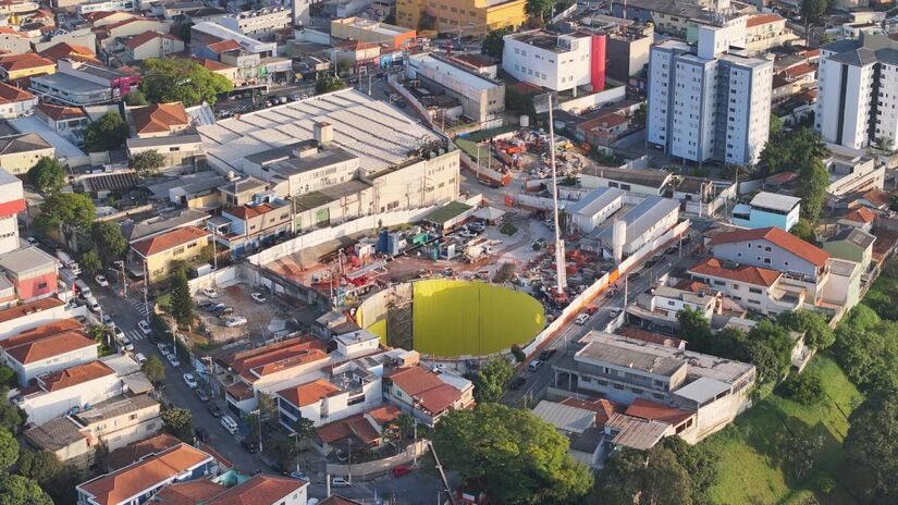 Estação Itaberaba  Hospital Vila Penteado concluiu 50,62% das obras.

/Foto: Divulgação/Linha Uni