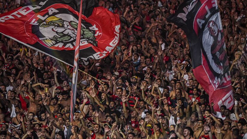 O Flamengo está em primeiro no ranking, com 20%. Foto: Paula Reis/Flamengo