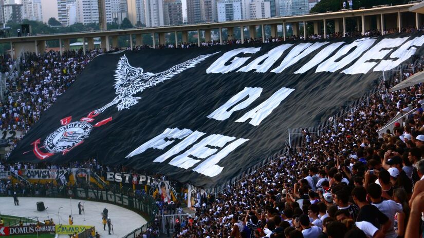 Já a torcida do Corinthians está em segundo no ranking com 14,5%. Foto: Wikimedia Commons