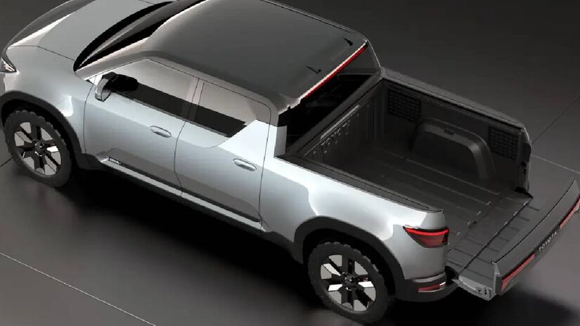 O design da mini Hilux será inspirado no conceito Toyota EPU.  