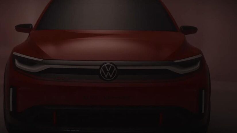 Antes do ID.1, a Volkswagen lançará em 2026 o ID.2all, com preço abaixo de 25 mil euros. Os dois modelos utilizarão a plataforma modular MEB.  (Foto do "Id. Concept")