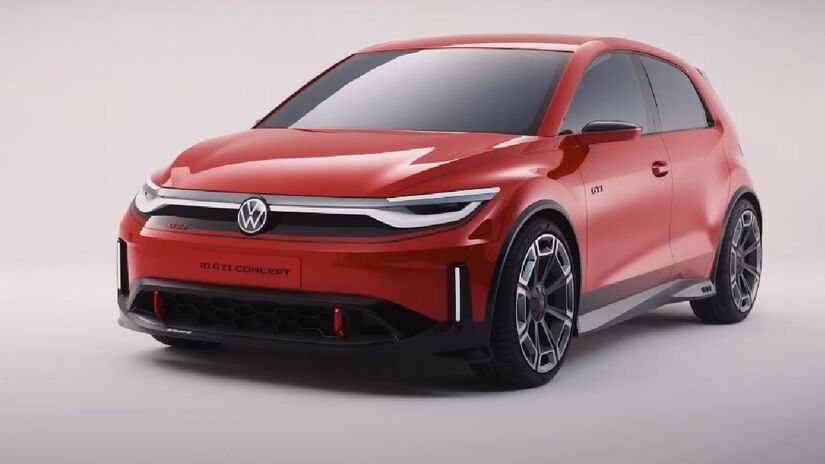 A Volkswagen anunciou o lançamento do ID.1, um carro elétrico compacto previsto para 2027. O modelo promete ser uma opção acessível no mercado europeu.  (Foto do "Id. Concept")