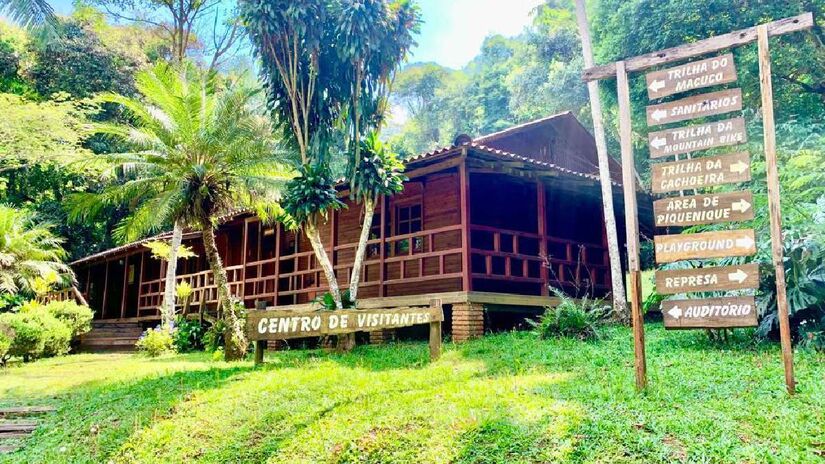 Cachoeiras não possuem área extensa, mas todas formam pequenas piscinas naturais que você pode entrar para se refrescar e aproveitar em dias de calor.
Foto: Reprodução/Urbia Parques