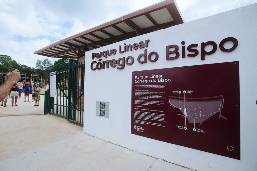 Parque Linear Córrego do Bispo, na zona norte de São Paulo/Leon Rodrigues/Secom