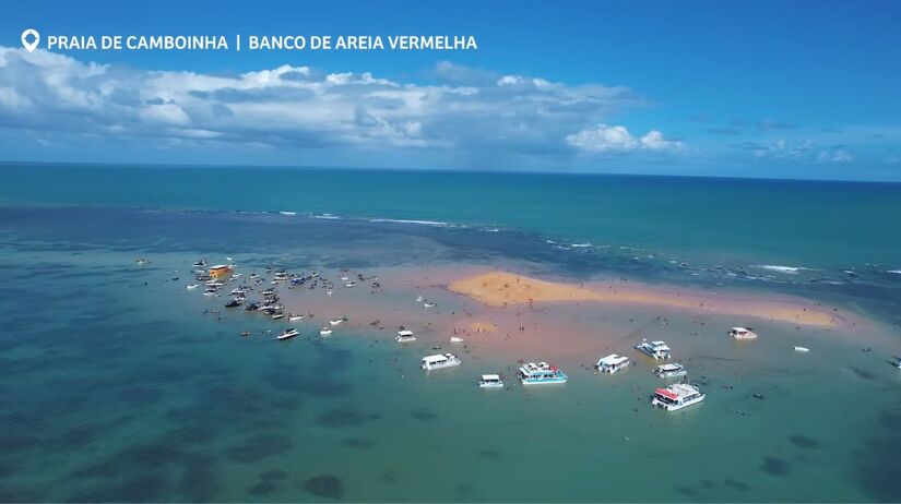 Algumas paisagens são sazonais e dependem da maré (Fonte de todas as fotos: Reprodução/Youtube)