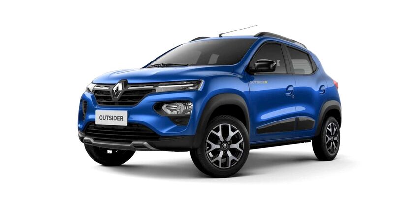 Renault Kwid: 15,3 km/l na cidade e 15,7 km/l na estrada. Foto: Divulgação/Renault