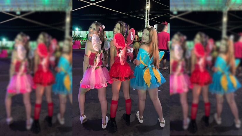 Clube das Winx é a fantasia perfeita para fazer em grupo. (Fotos: Reprodução/TikTok)