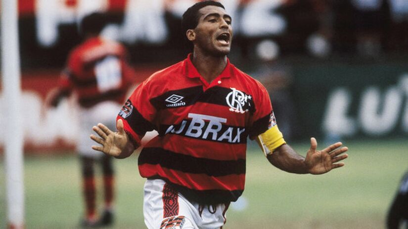 3. Romário (Vasco, Flamengo e Fluminense)  154 gols - O Baixinho brilhou no Brasileirão com três artilharias e o histórico milésimo gol da carreira. (Foto: Reprodução/Flamengo)
