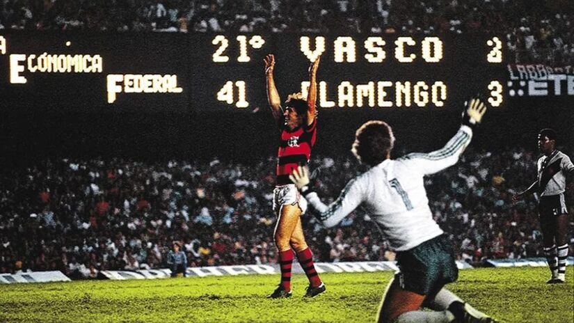 5. Zico (Flamengo)  135 gols - Ídolo máximo do Flamengo, Zico conquistou quatro títulos e foi artilheiro do Brasileirão em duas edições. (Foto: Divulgação/Flamengo)
