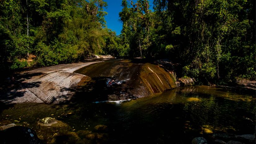 A Cachoeira do Tobogã é um dos grandes atrativos de Paraty - Foto: Divulgação Prefeitura de Paraty