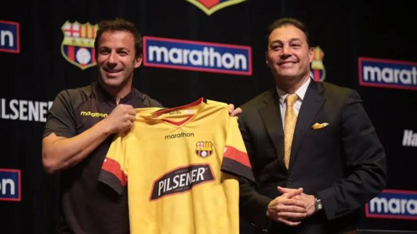 Em 18 de janeiro de 2020, O jogador convidado desta edição foi italiano Alessandro Del Piero, campeão mundial com sua seleção nacional em 2006 - (Divulgação/Barcelona SC)