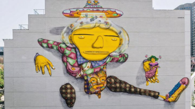 Os Gêmeos foram percussores na maneira de fazer grafitti no Brasil. Foto: Reprodução