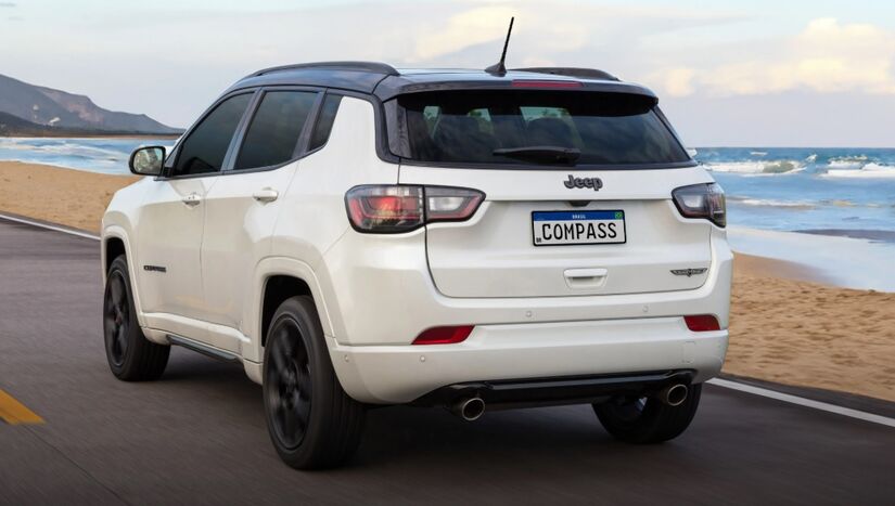 2&ordm; lugar: Jeep Compass / 733 ocorrências em 2024. Foto: Divulgação