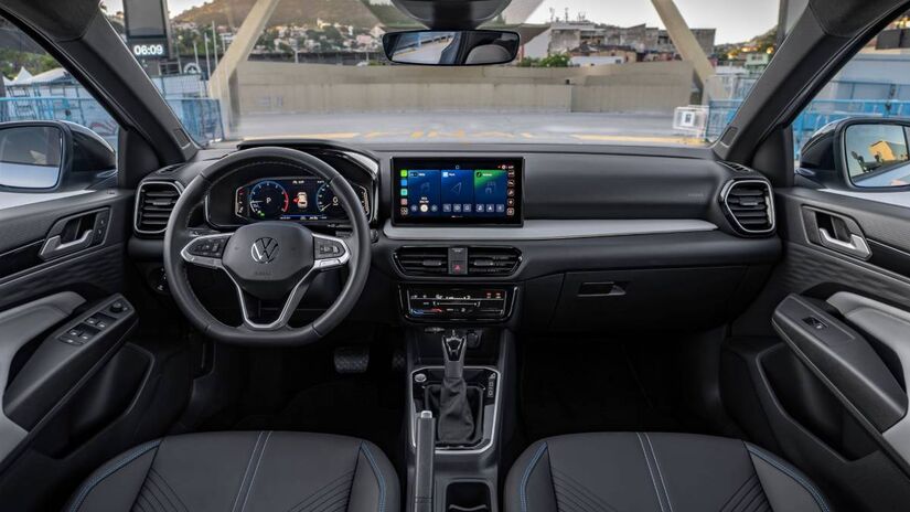 Volkswagen aposta em bom espaço interno e diferentes opções de acabamento. Foto: Divulgação/Volkswagen