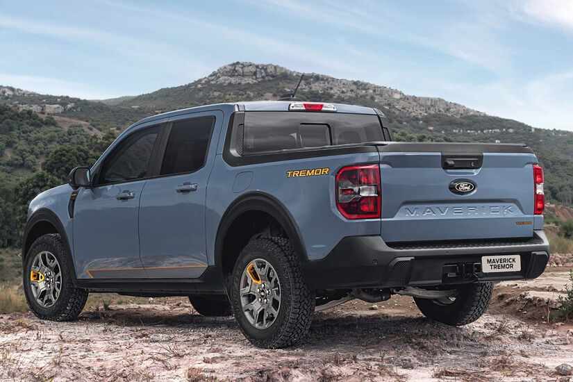 Maverick Tremor também traz grade e faróis com novo design e detalhes em laranja, ganchos de reboque dianteiros e preparação para reboque. Foto: Divulgação