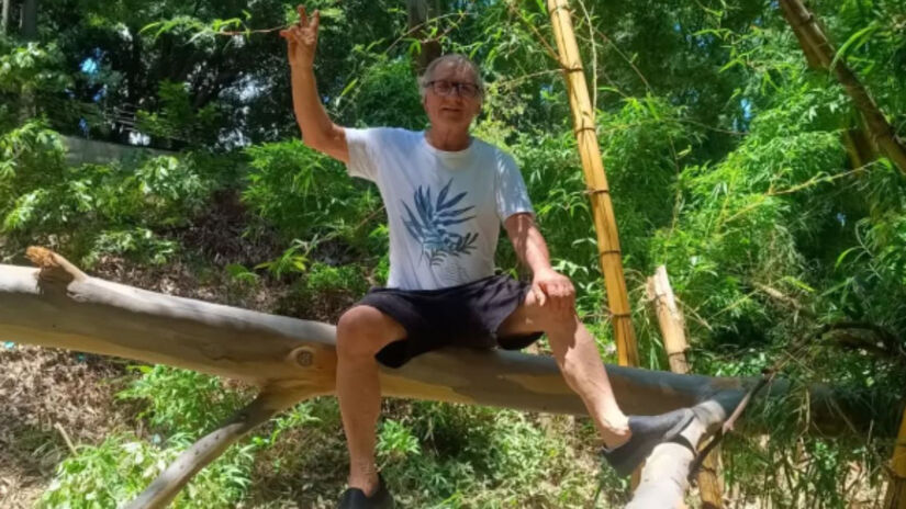Área recuperada por Hélio se tornou o primeiro parque linear da capital paulista. Foto: Reprodução/Instagram