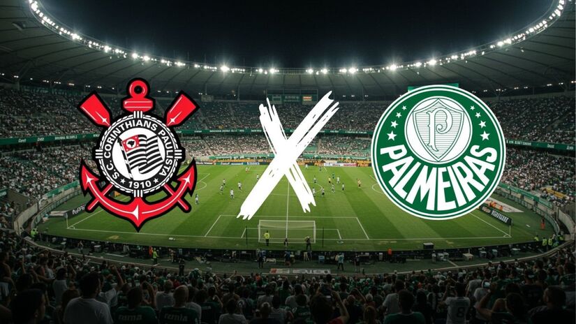 Ao longo dos mais de 100 anos de história, Palmeiras e Corinthians se enfrentaram 384 vezes, segundo a contagem mais aceita  com 135 vitórias do Palmeiras, 131 do Corinthians e 118 empates. Mas os números variam conforme a fonte. Foto: Montagem