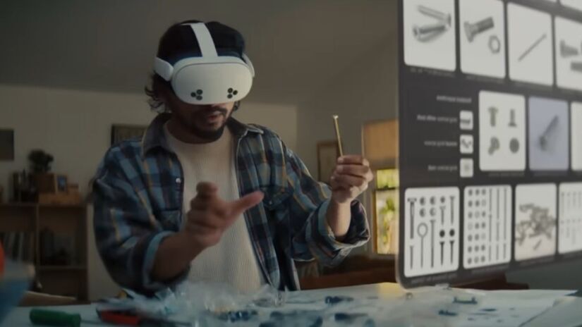 Produto inclui a capacidade de interagir com ambientes virtuais imersivos para jogos, entretenimento e colaboração. Foto: Divulgação/Reprodução/Youtube