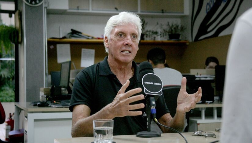 Sebastian Rojas durante entrevista ao podcast Direto da Gazeta/Thiago Neme/Gazeta de São Paulo