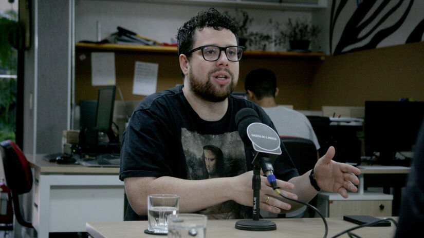 Jornalista, Walace Borges passou pela rádio JB FM e trabalhou no jornal Lance! (em que classificou um sonho de infância realizado). Em 2015, chegou na TNT Sports Brasil para trabalhar nos bastidores das produções - (Thiago Neme/Gazeta de S.Paulo)