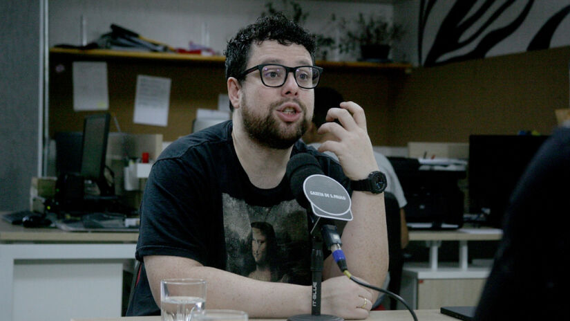Segundo Walace, o programa De Sola a Dez serviu para unir ainda mais a equipe de apresentadores e comentaristas presentes na atração, por lidar com temas mais humanos - (Thiago Neme/Gazeta de S.Paulo)