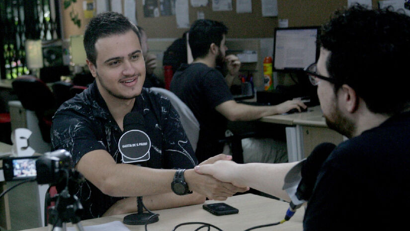 Jornalista foi mais um dos convidados a participar do G+ Esportes, podcast apresentado por Leonardo Sandre - (Thiago Neme/Gazeta de S.Paulo)