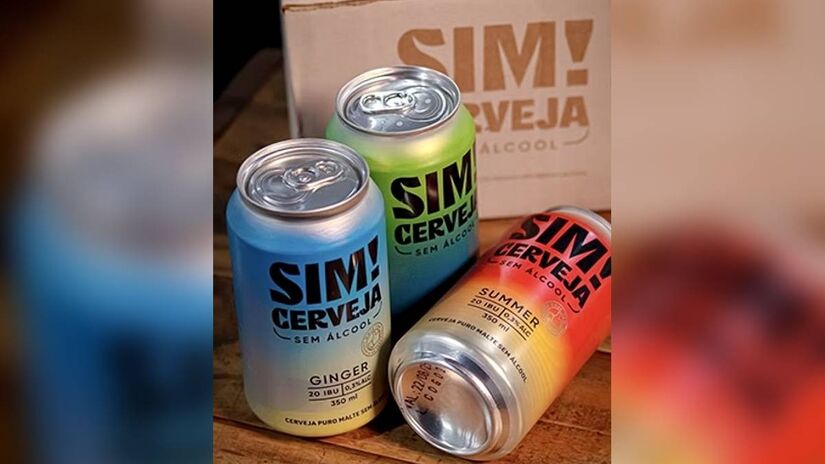 Outra premiada foi a Sim! Cerveja, de Campinas, no interior de São Paulo. A marca venceu na categoria Specialty Non-Alcohol Beer (Cerveja especial sem álcool).
Divulgação Sim! Cerveja