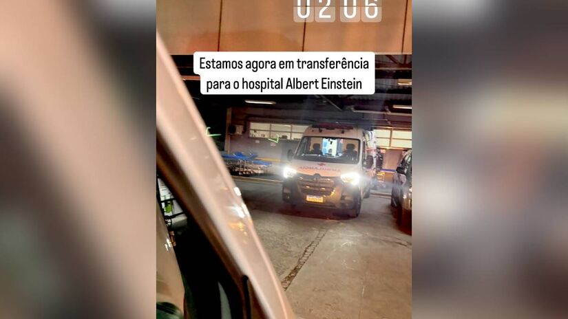 Torcedores foram transferidos para o Hospital Albert Einstein durante a madrugada desta quinta (15/5).
Reprodução/Instagram