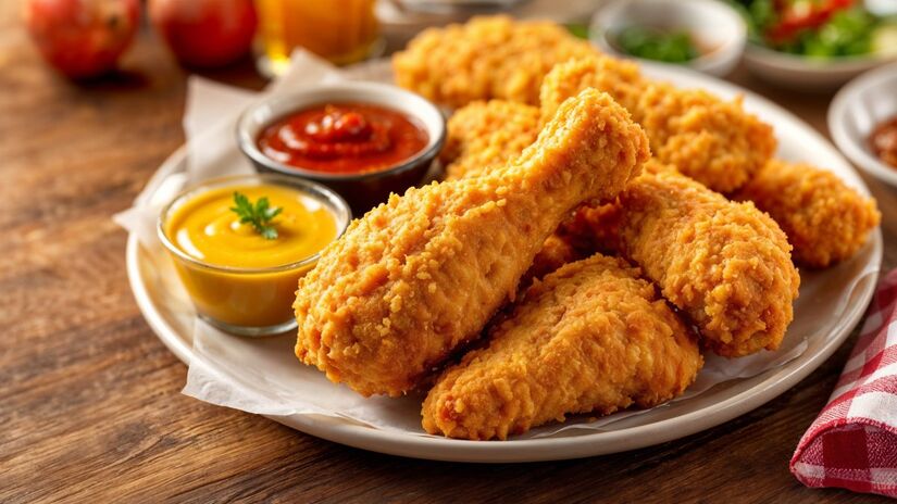 Alimentos empanados úmidos não são adequados para airfryer