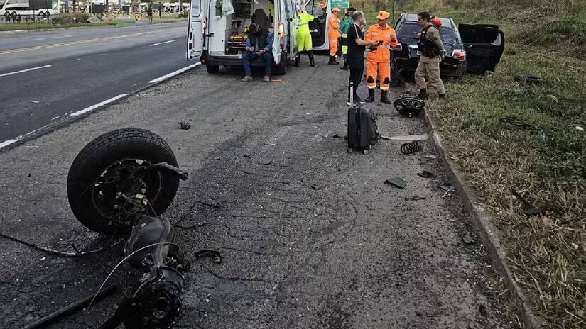 Cantor dirigia de Belo Horizonte para Cordeiro, no Rio de Janeiro, onde tinha show agendado. Divulgação/Corpo de Bombeiros