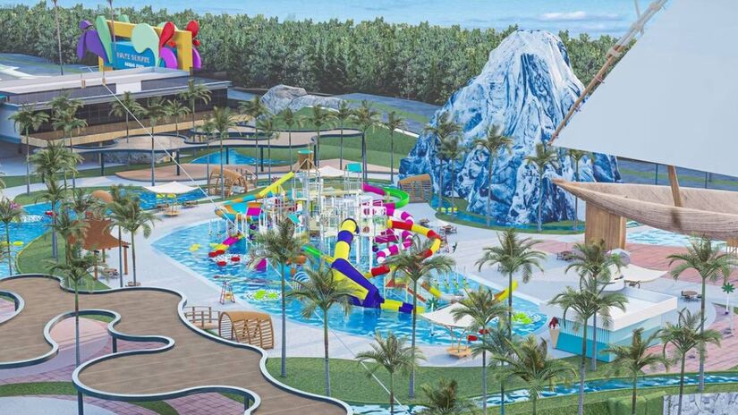 Parque ocupará uma área total de 120 mil metros quadrados. / Divulgação
