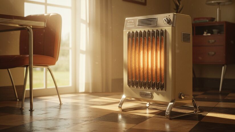 O aquecedor oferece conforto, mas consome muita energia (Imagens geradas por IA) 