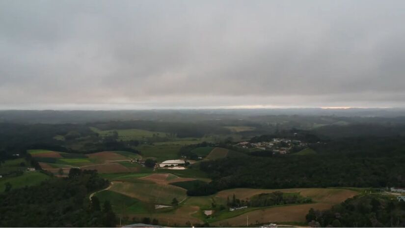 A temperatura naquela madrugada foi de -3°C (Foto: Reprodução/Youtube)