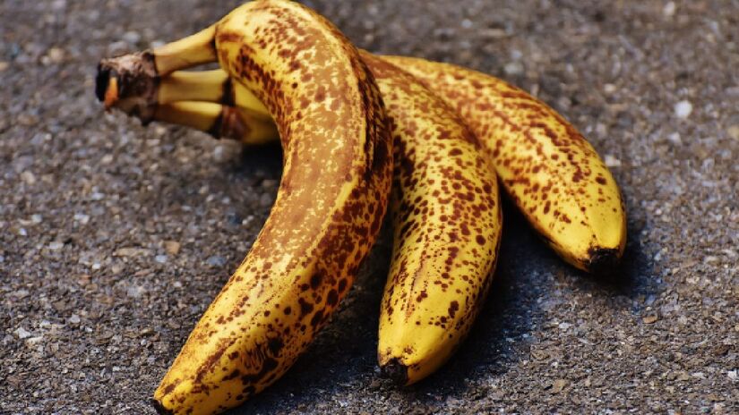 Casca de banana possui propriedades antialérgicas. Imagem: PxHere